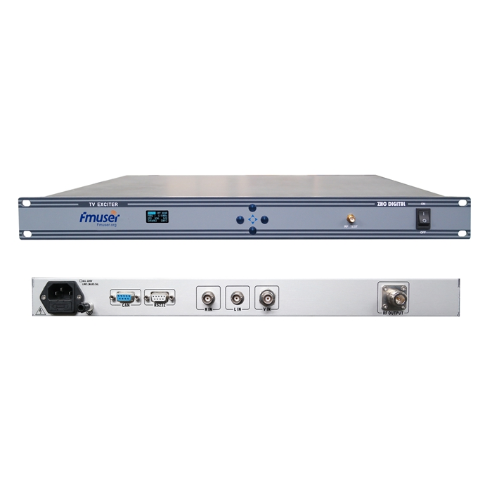 FMUSER FU-518A Analog TV Modulator PAL NTSC SECAM For Television Transmitter
